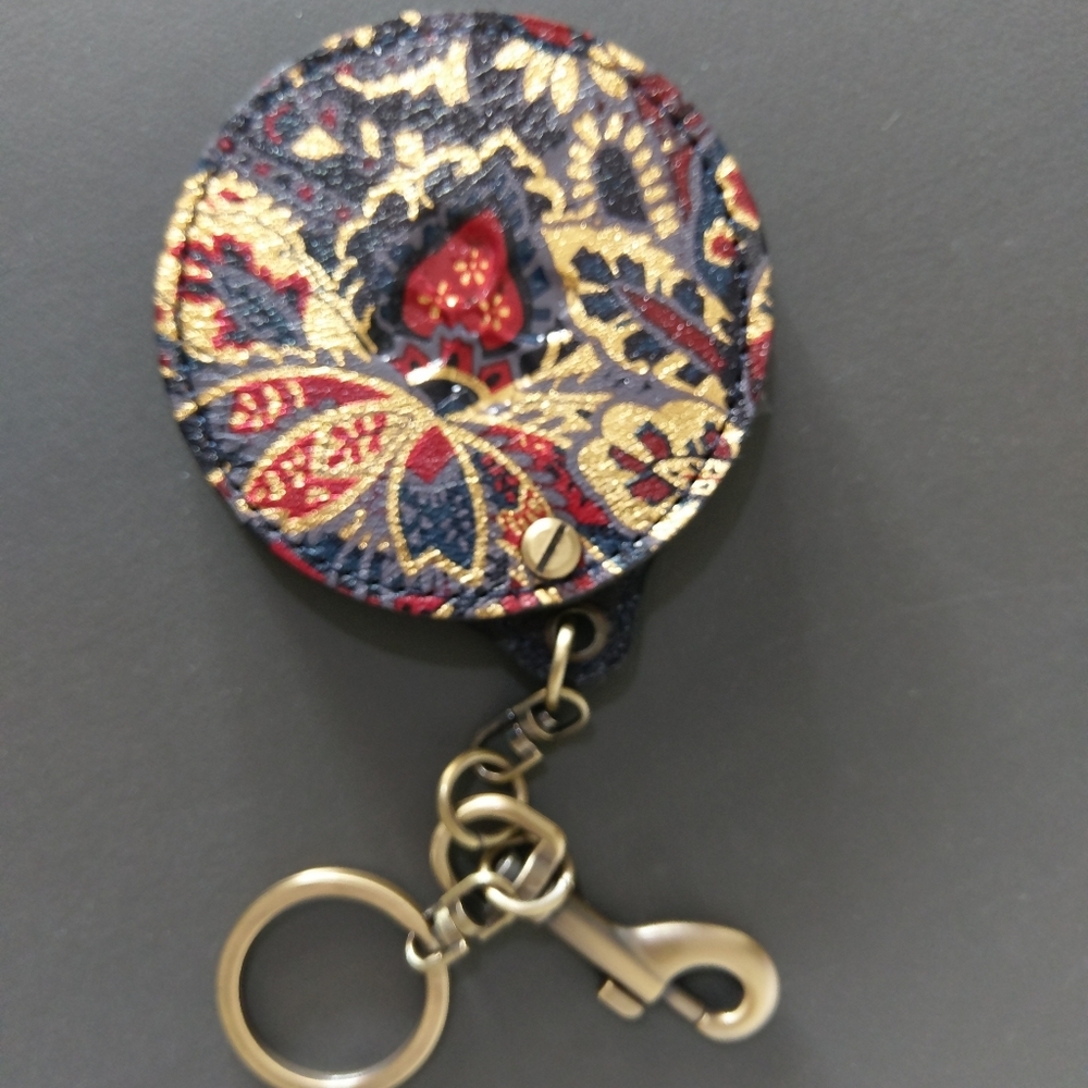 Patricia Nash key fob w/mirror